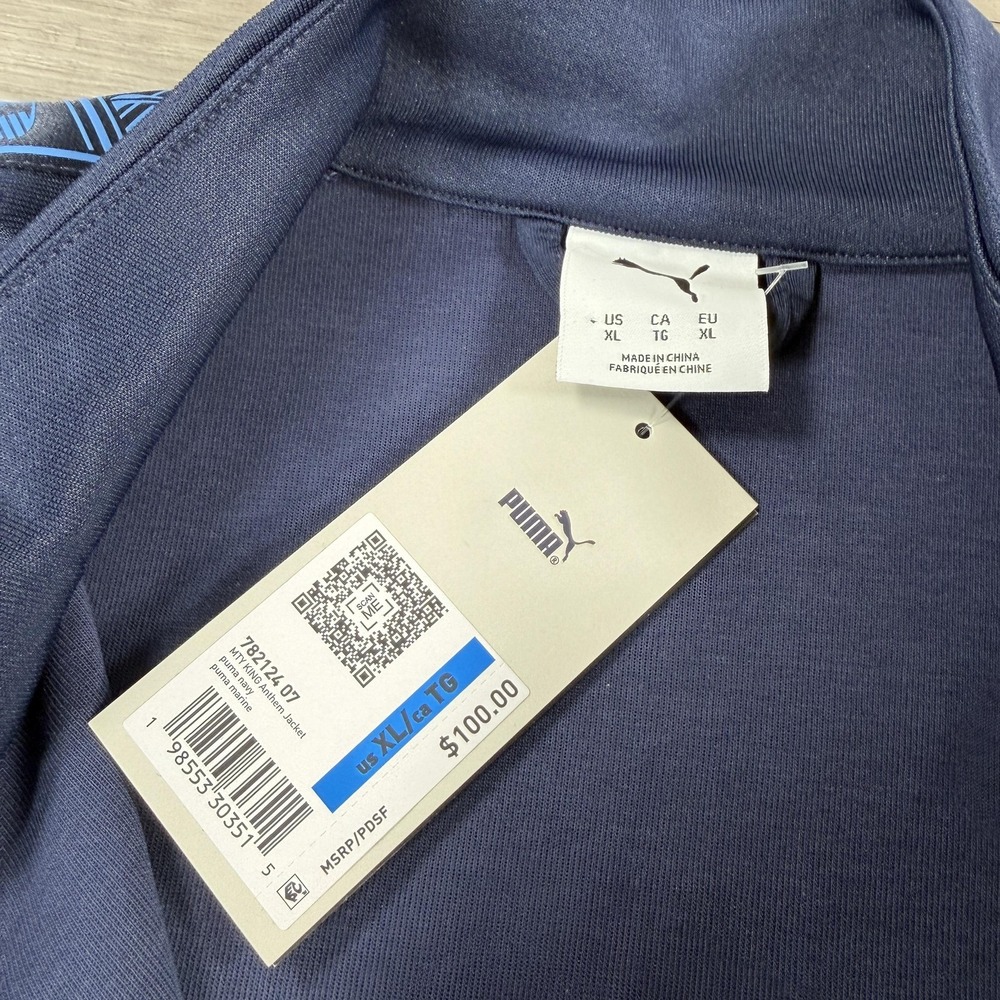Monterrey Rayados Jacket Mens XL Blue Liga MX Soccer Puma DryCELL Track Top - Picture 3 of 8
